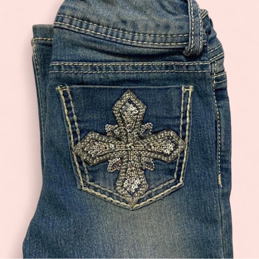Embellished Blue Jeans